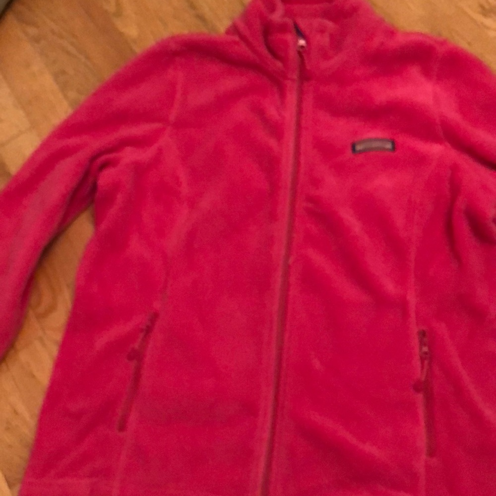 New vineyard vines full zip fleece jacket